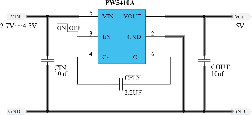 ▲ 图2.1.7 5v稳压输出电路