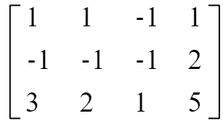 矩阵a为3X4矩阵