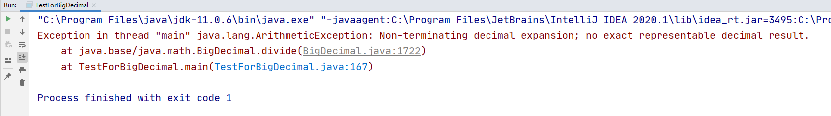 BigDecimal除法错误