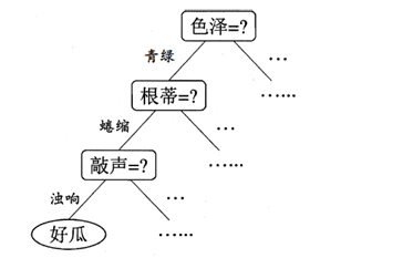 图1.1 西瓜问题的一颗决策树