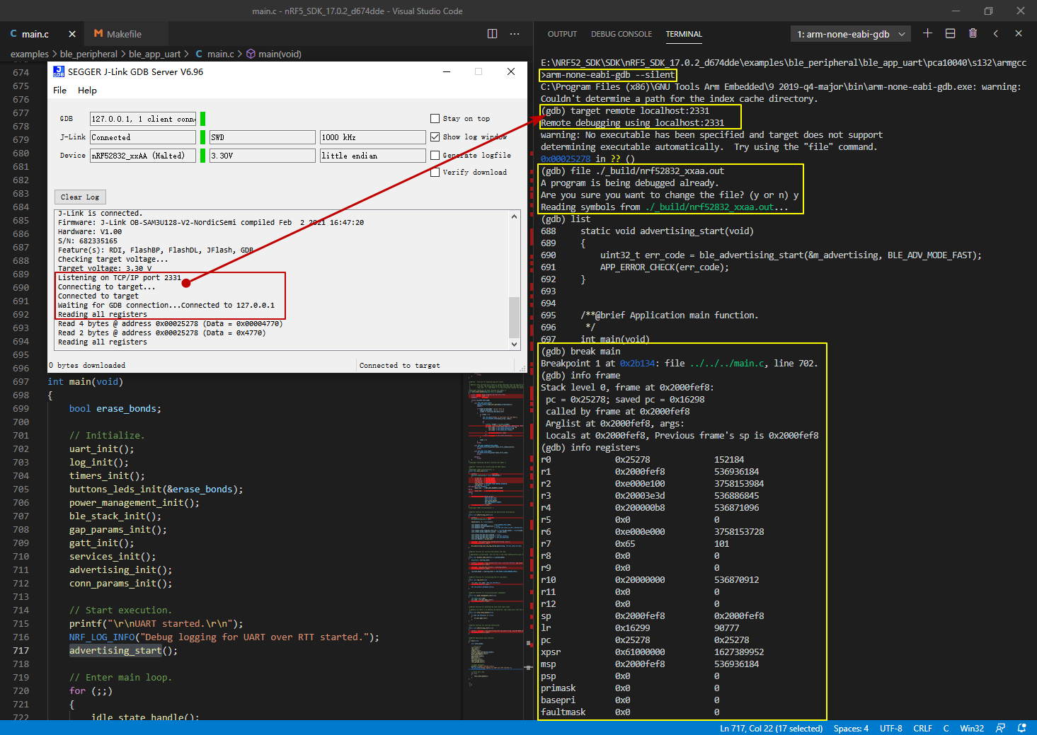 GDB target remote图示