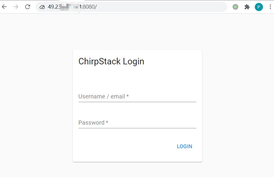 ChirpStack的Web页面