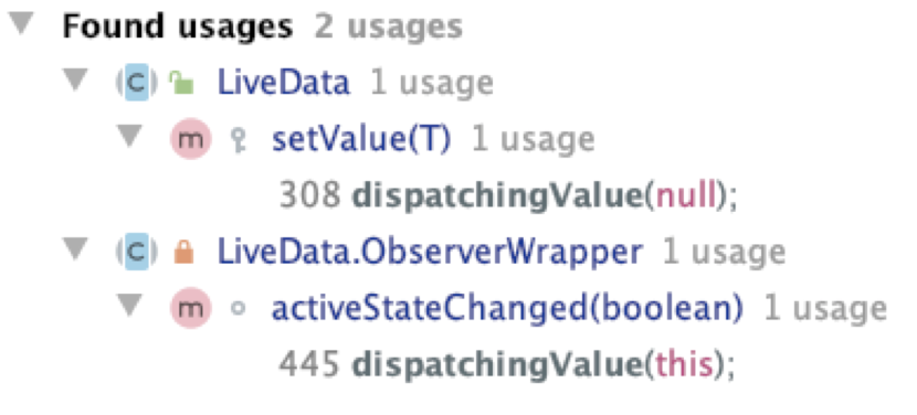 dispatchingValue()调用