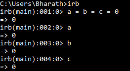 chaining assignments in ruby