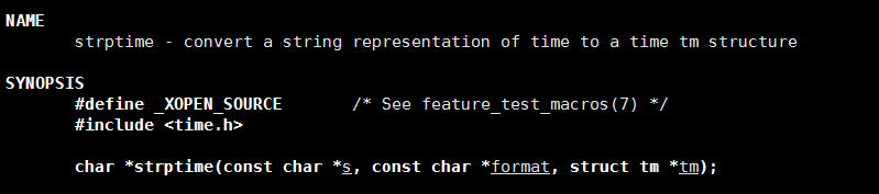 man strptime