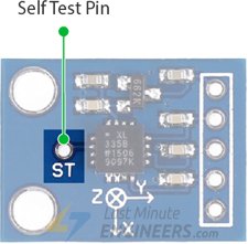 ADXL335 模块自检引脚