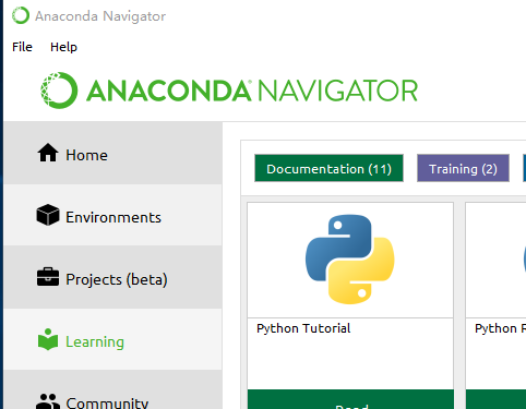 图3-1 anaconda navigator界面