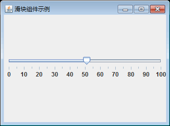 具有刻度和标签的滑块