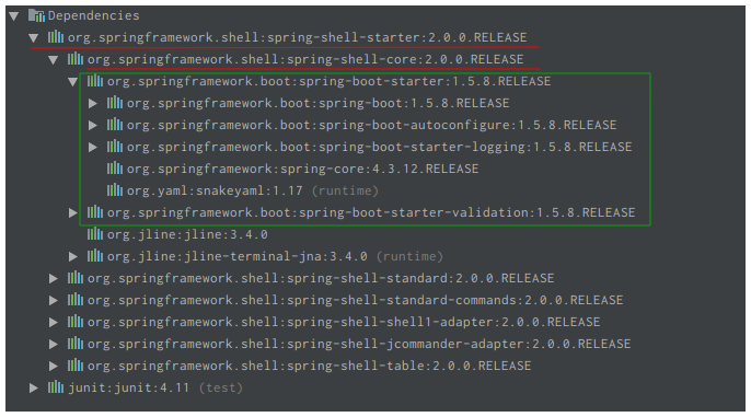 Spring Shell默认就集成了Spring Boot