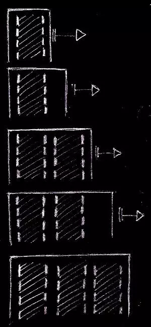 Fixed sized columns that span the viewport width