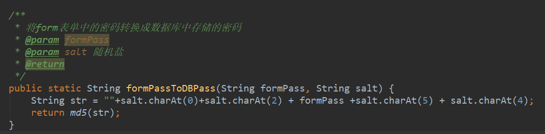 MD5Util.formPassToDBPass