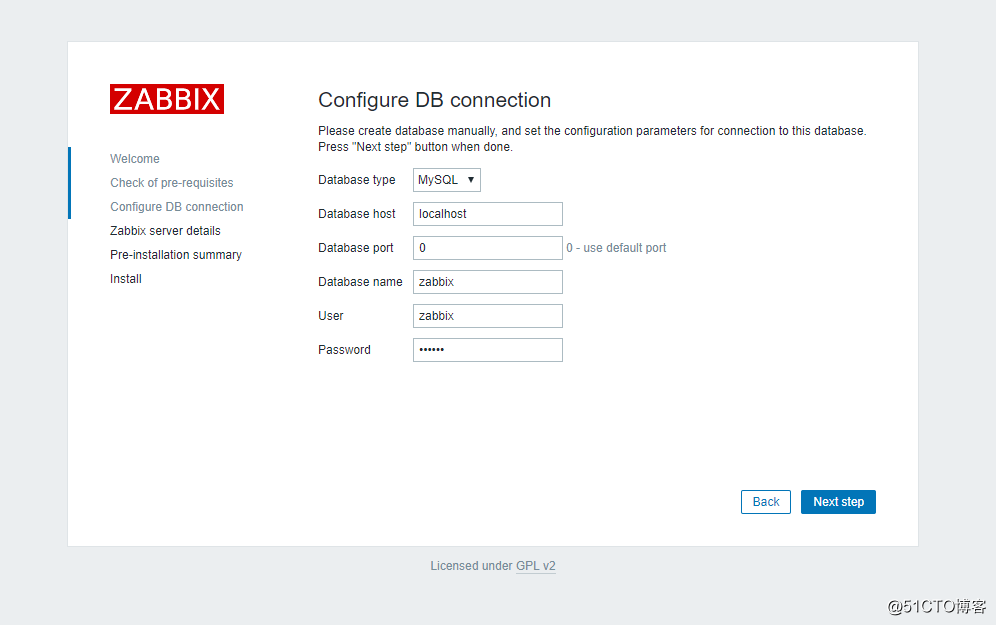 centos7上使用宝塔面板配置LNMP环境安装zabbix4.2