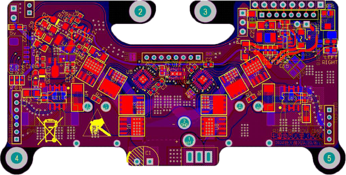 ▲ C 车模电机驱动PCB