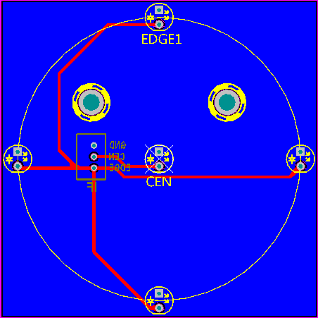 ▲ 图4-2 激光接收板的PCB图