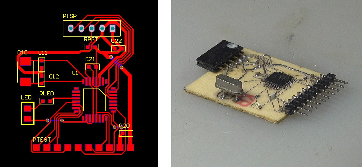 ▲ 图1.1.5 实验板的电路PCB板