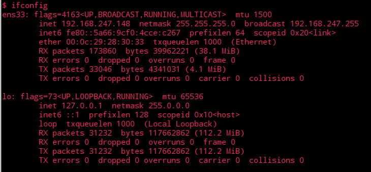 ifconfig