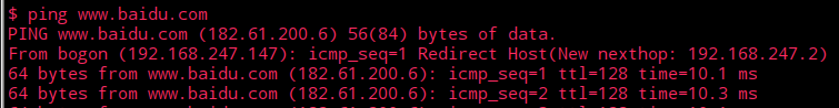 icmp重定向