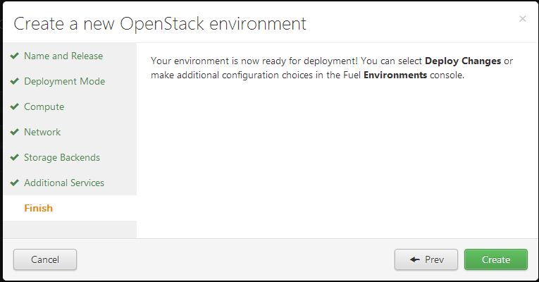 create openstack done