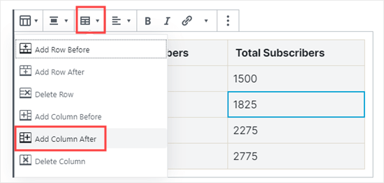 Adding a new column to your table