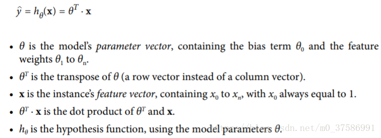 Linear Regression model prediction (vectorized form)