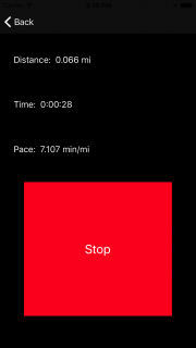 app like runkeeper - First run by the simulator