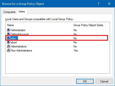 将Win10系统的本地组策略设置应用于特定用户的技巧5.jpg