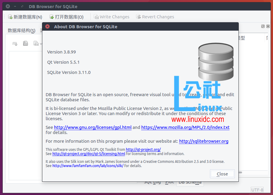 Ubuntu 16.04 安装可视化数据库浏览器 SQLite Browser 3.8