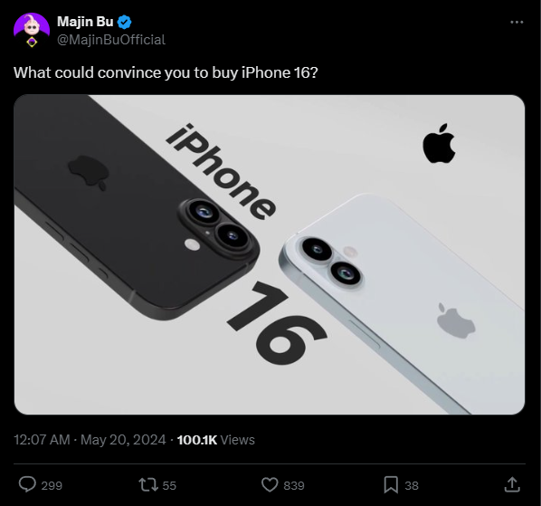 iphone 16渲染图出炉：竖排双摄 重回iphone x时代