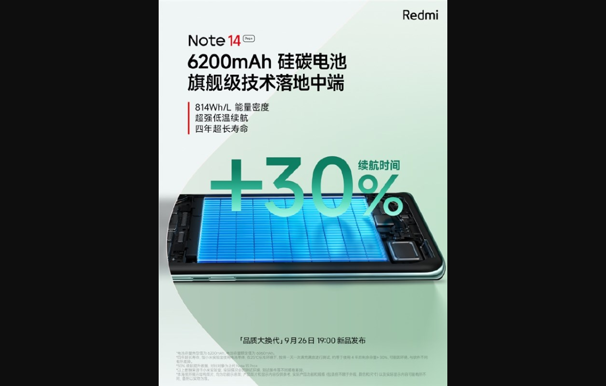 小米自研最强金沙江电池首次下放！redmi note 14 pro 刷新纪录