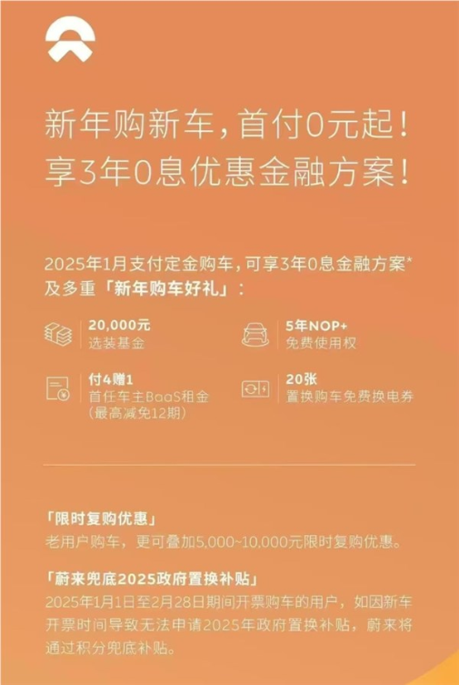 蔚来、乐道上线0首付3年免息政策：日供99元 乐道l60开回家