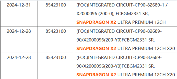 高通骁龙x2新系列cpu现身！比elite更加高端