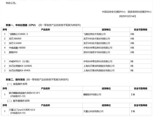 或为新pc准备！华为大招曝光：海思麒麟cpu芯片x90获安全可靠ii级认证